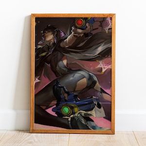 Poster retrò di Bayonetta / Jeanne Wall Art / Decorazione murale / Stampa su carta kraft