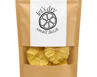 Fette di ananas disidratate (per cocktail, tè, guarnizione o come spuntino)