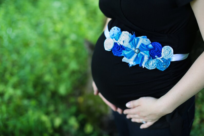 Satin Maternity Sash. Belly Band Pregnancy sash Wedding sash Etsy