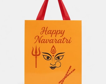 10 Pcs Navrathri Gift bags-Decorative Paper Gift Bags for Pooja, Festive Return Gifts