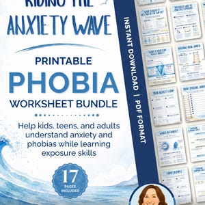 Phobia Exposure Therapy Worksheets, Anxiety Ladder for Kids, Teens, Adults (PDF)