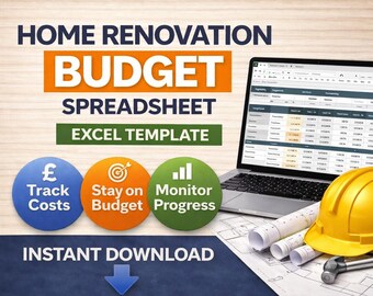 Home Renovation  Timeline Spreadsheet | Budget Tracker, Timeline (Digital Download)