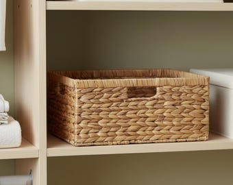 Extra Large Woven Basket, Jumbo Storage Solution with Handles for Blankets & Toys, Farmhouse Decor