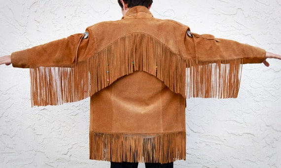 Items similar to Vintage Pioneer Wear Fringe Jacket on Etsy