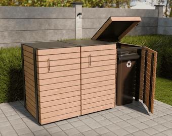 PDF Download - DIY Trash Garbage Bin Cover Box Waste Box Plan - 64gal 48gal 32gal