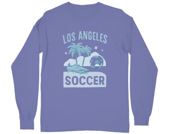 Camiseta de manga larga Comfort Color Los Angeles Soccer