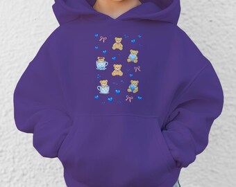 Teddy Bear Kids Hoodie – Cozy Children's Sweatshirt