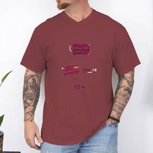 Camiseta de fútbol de Catar 2026 / Camiseta unisex con colores cómodos imagen 4