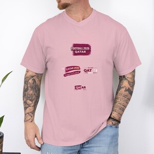 Camiseta de fútbol de Catar 2026 / Camiseta unisex con colores cómodos imagen 3