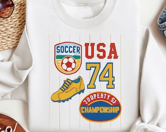 Vintage USA fotbollströja - 1974 Championship unisex tröja