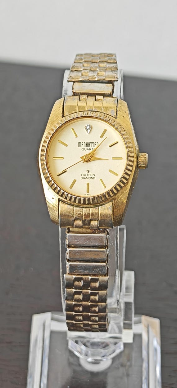 Manhattan Quartz Watch by Croton. Manhattan Quartz Watch by Croton | Silver-tone Gemstone  main image 4