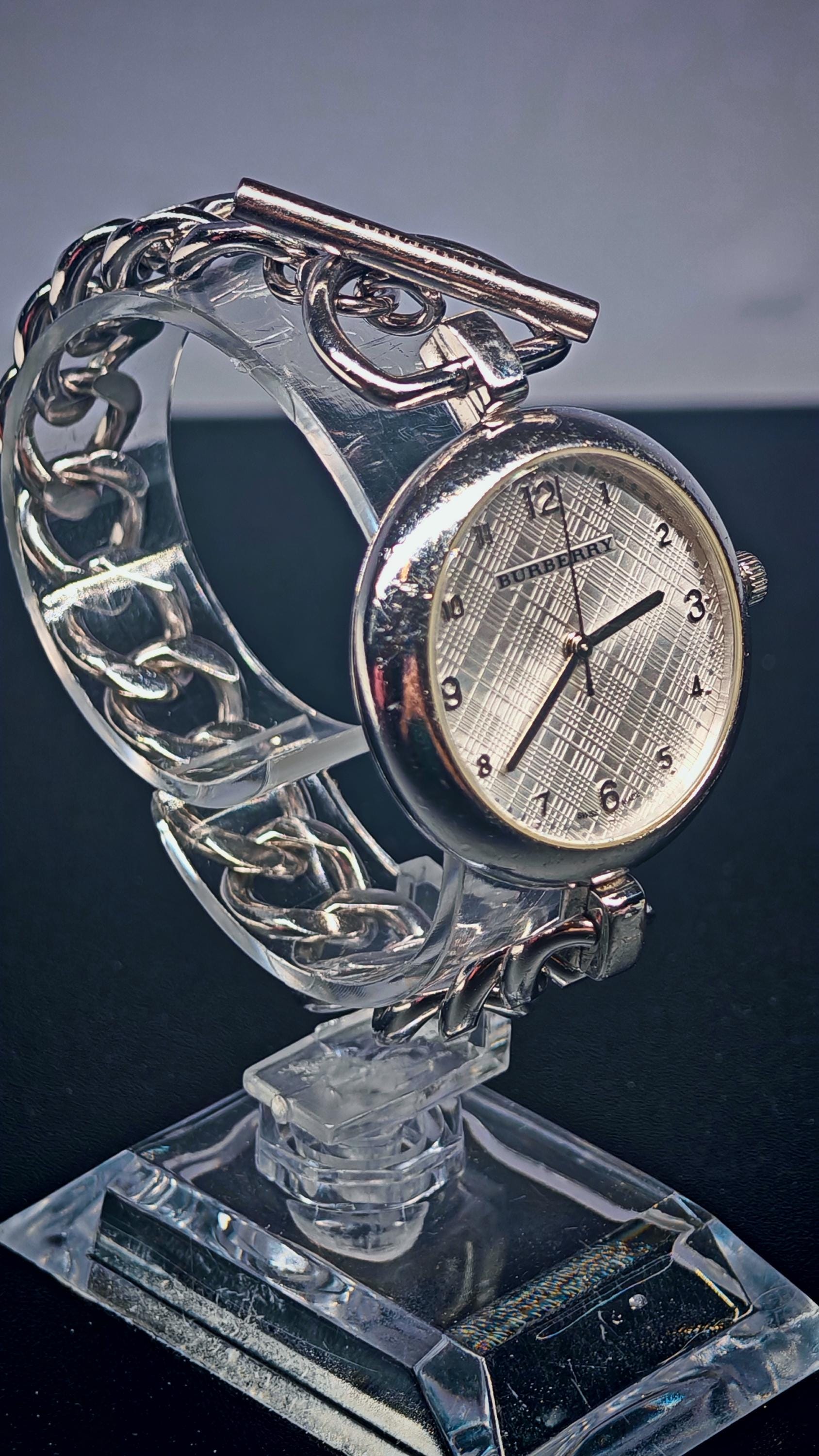 Vintage Burberry Silver Ladies Bracelet Watch - Silver Watch Burberry Silver in Steel - 42136154 main image 2