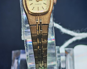 Bulova Dainty Cocktail Watch  Minimalist Textured Bracelet Timepiece