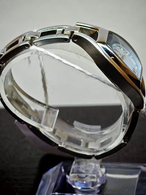 Fossil Quartz Watch – Rectangular Silver Dial, Da… - image 3