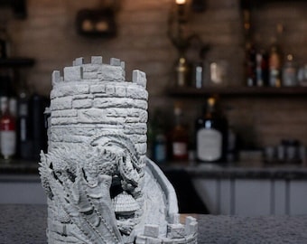 Dice Tower Wine Bag Dispenser
