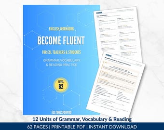 Become Fluent in English: B2 Level | Grammar, Vocabulary and Reading Practice| E-book in English| EFL learning book| English Self Study PDF