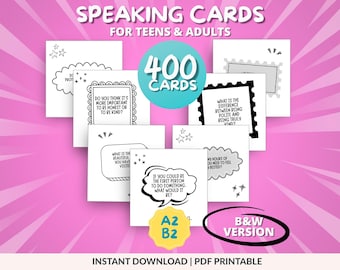 Icebreaker, spreekkaarten voor volwassenen en tieners, ESL-hulpbron voor docenten, A2-B2, spreekactiviteit, geen voorbereiding, teambuilding, thuisonderwijs pdf