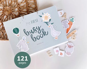 Toddler Learning Binder: My First Busy Book (Digital PDF)