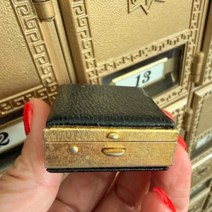 Vintage Brass Pill Box - Etsy