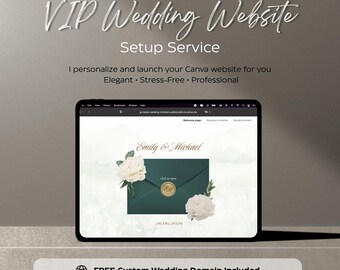 Canva Wedding Website Setup Service • Personalized Design & Launch