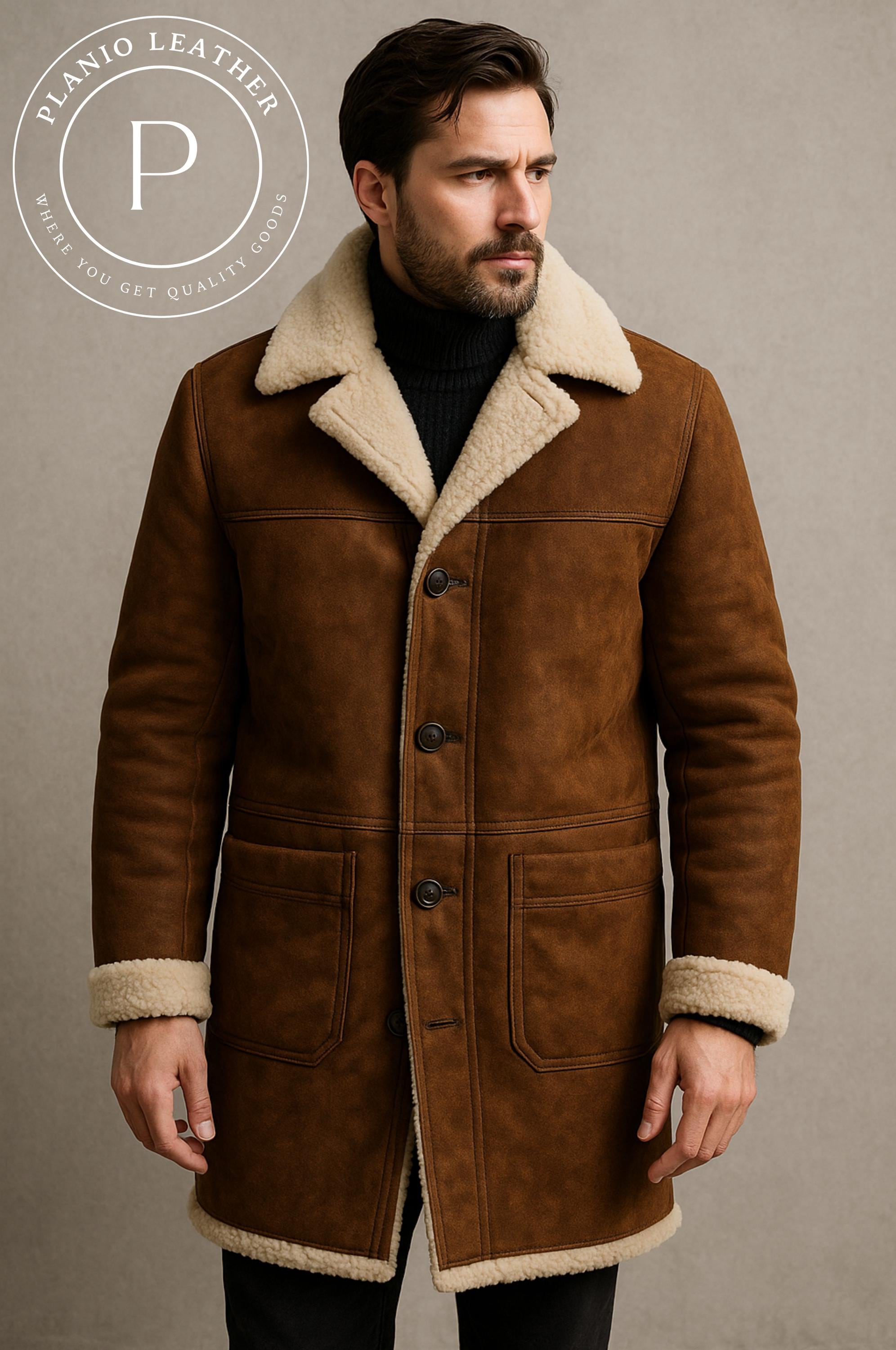 Khakis Outlaw Mountain Khakis Men's Ranch Shearling Jacket