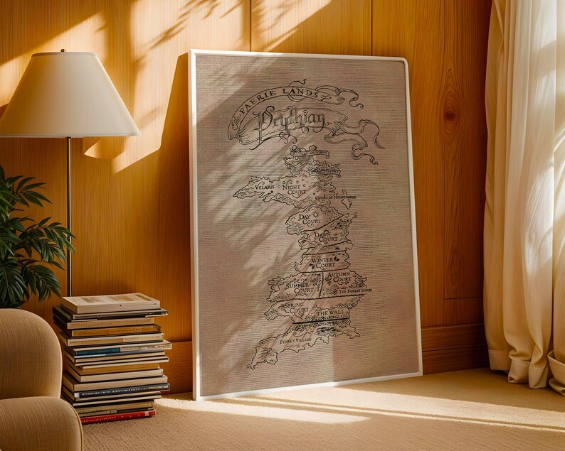Prythian Map Poster: ACOTAR Fantasy Wall Art (digital Download) - Etsy UK
