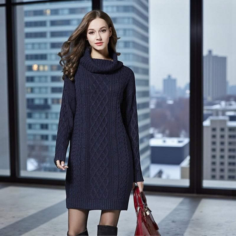 sachin and babi light blue dress Winter White Sweater Dress