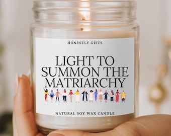 Liberal Gifts, Light to Summon the Matriarchy Candle, Scented Soy Wax