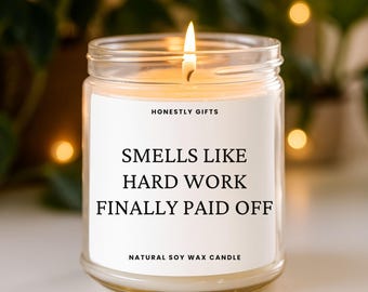 Promotiecadeau voor hem, kaars nieuwe baan, hard werken, promotiecadeau manager, geschenk leider, cadeau baas, cadeau mannelijke collega, cadeau mannelijke collega, vaarwel collega