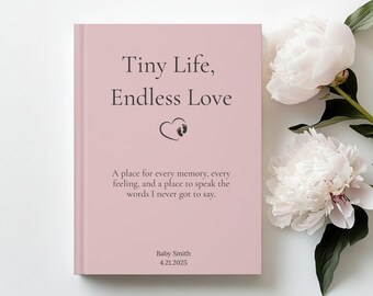 Doodgeboren cadeau | Gepersonaliseerde miskraamdagboek | Cadeau voor moeder bij babyverlies | Brieven aan mijn baby-rouwdagboek | Gedenkteken babyverlies
