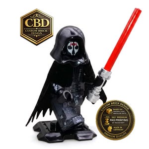 Sithlord Darth Nihilus - veredelte Figur basierend auf original LEGO® Star Wars Minifigurenteilen - von Custom Brick Design Deutschland
