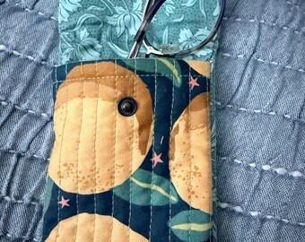 Just Peachy Handmade Soft Eyewear Case for Glasses or Sunglasses