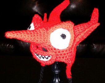 crochet Devil from Nightmare Before Christmas hat