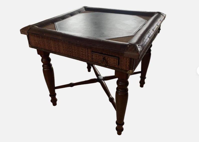 Stiles Brothers Collection Rattan Game Table for Bauer International ...