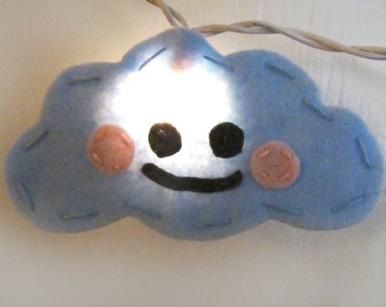 Nursery Decor Lighting Happy Cloud Nursery Night Light Etsy