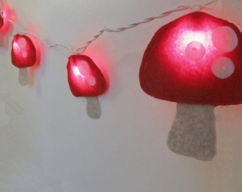 Night Lights Whimsical Mushroom Nursery Night Light, Kids Lamp, Nursery