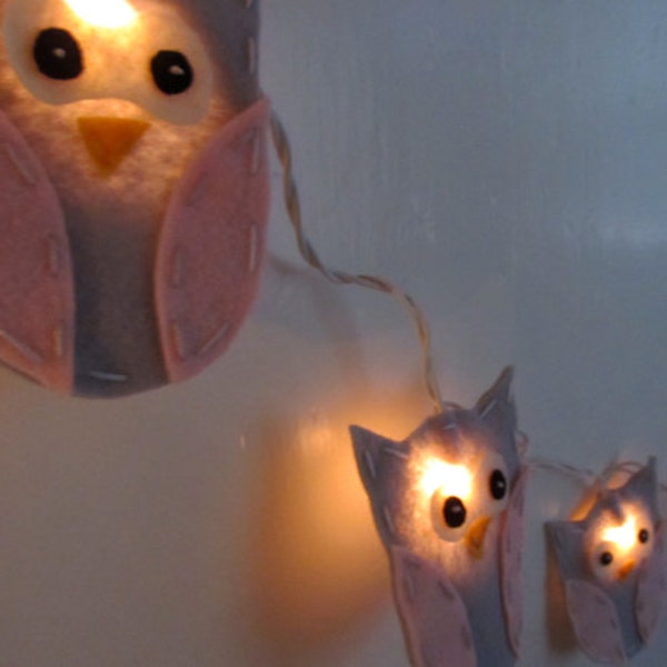 Owl String Lights Etsy
