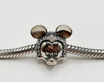 Charm de Mickey Mouse de Disney, compatible con pulseras Pandora