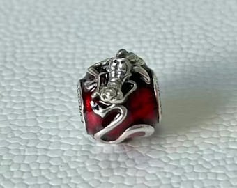 Disney Mulan Mushu Charm, 925 Sterling Charm Fits Pandora Bracelet, Gift For Her