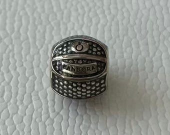 Charm de baloncesto, charm de plata de ley 925 compatible con pulsera Pandora, regalo para ella
