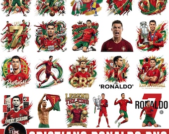 Cristiano Ronaldo Png Bundle, Cristiano Ronaldo CR7 Clipart, Cristiano Ronaldo Portugal Real Madrid, Football Shirt Png, Soccer Png, Cricut