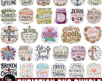 Christian Png Bundle, God Png, Jesus Png, Bible Verse Png, Faith Png, Blessed Png, Religious Png, Christian Striped, Bible Scripture Png
