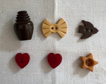 Buttons bakelite figural buyer choice