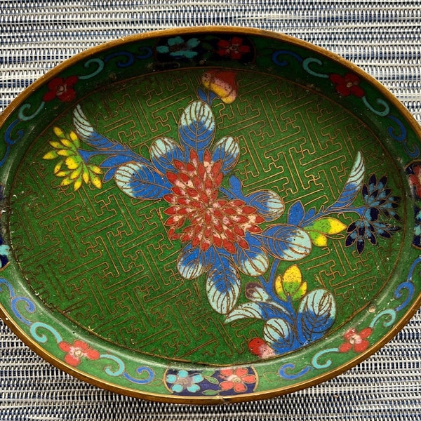 Tray Cloisonné China oval