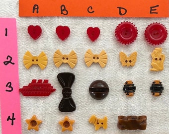 Button bakelite figural VARIED choice