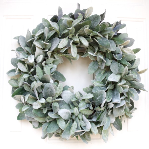 Lambs Ear Wreath Etsy
