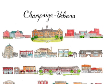 Champaign-Urbana, Illinois Print