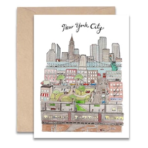 Cartão da Cidade de Nova York - 4x5 em branco