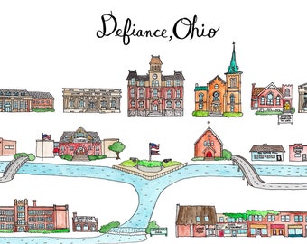 Defiance, Ohio print