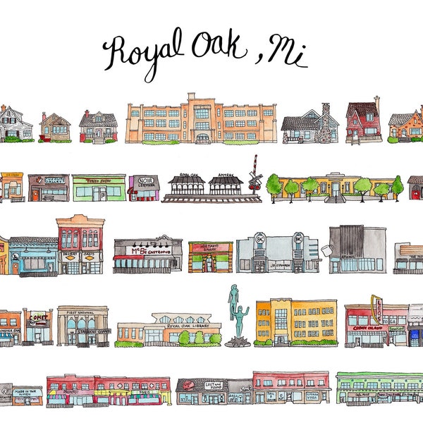 Royal Oak MI print